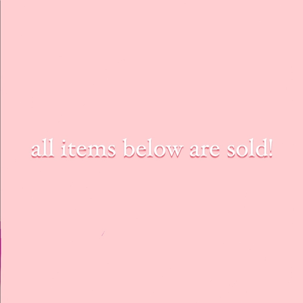 all sold below this point